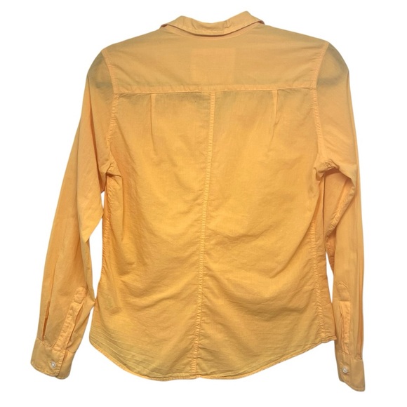 Frank & Eileen Barry Gold Organic Cotton Classic Button Up Shirt Women’s Small - Picture 10 of 14